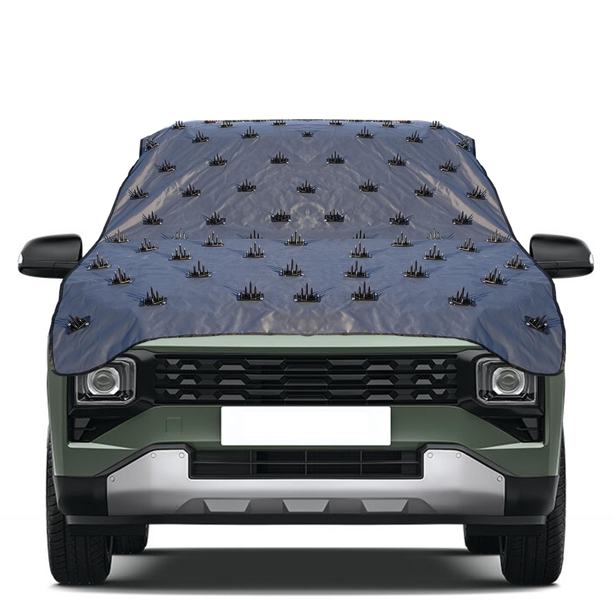 Famexon Waterproof Spike Car Cover for Hyundai PaliShadeCompletely Protect Car from Dogs & Monkeys Also Compatible with 