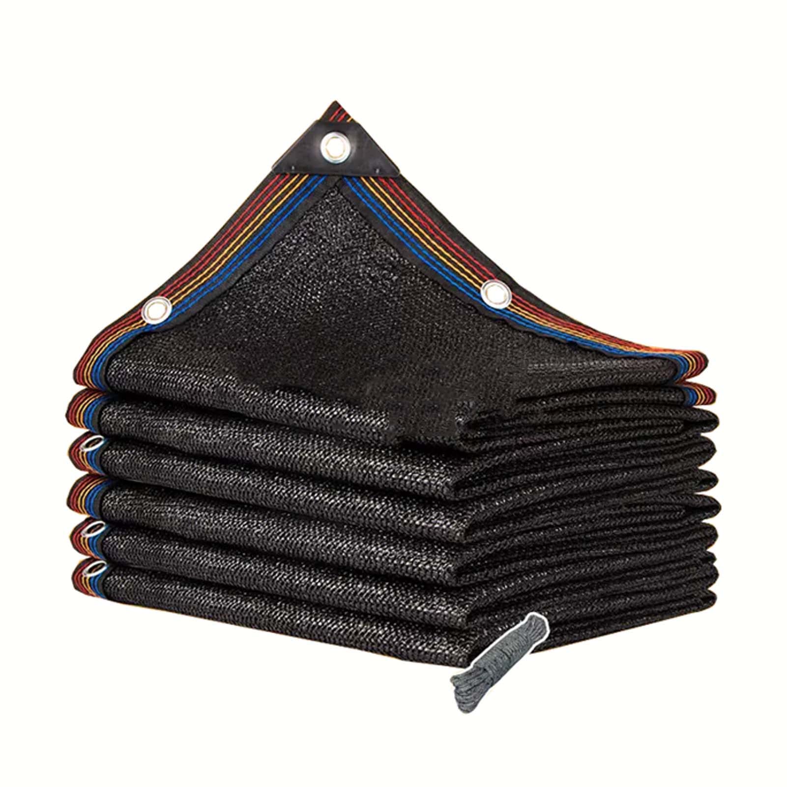 Rete ombreggiante da giardino, 1 x 1 m, tenda da sole per serra, protezione UV, rete solare per B, nera