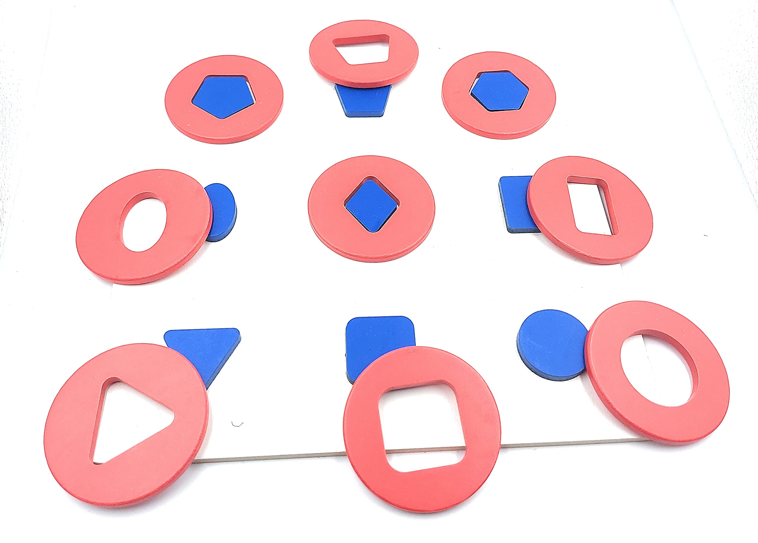 Tantrums Multicolor Educational Geo Shape in Circle Puzzle Logic Game for Leaning | Early Childhood Development Learning Toys for Fine Motor Skills