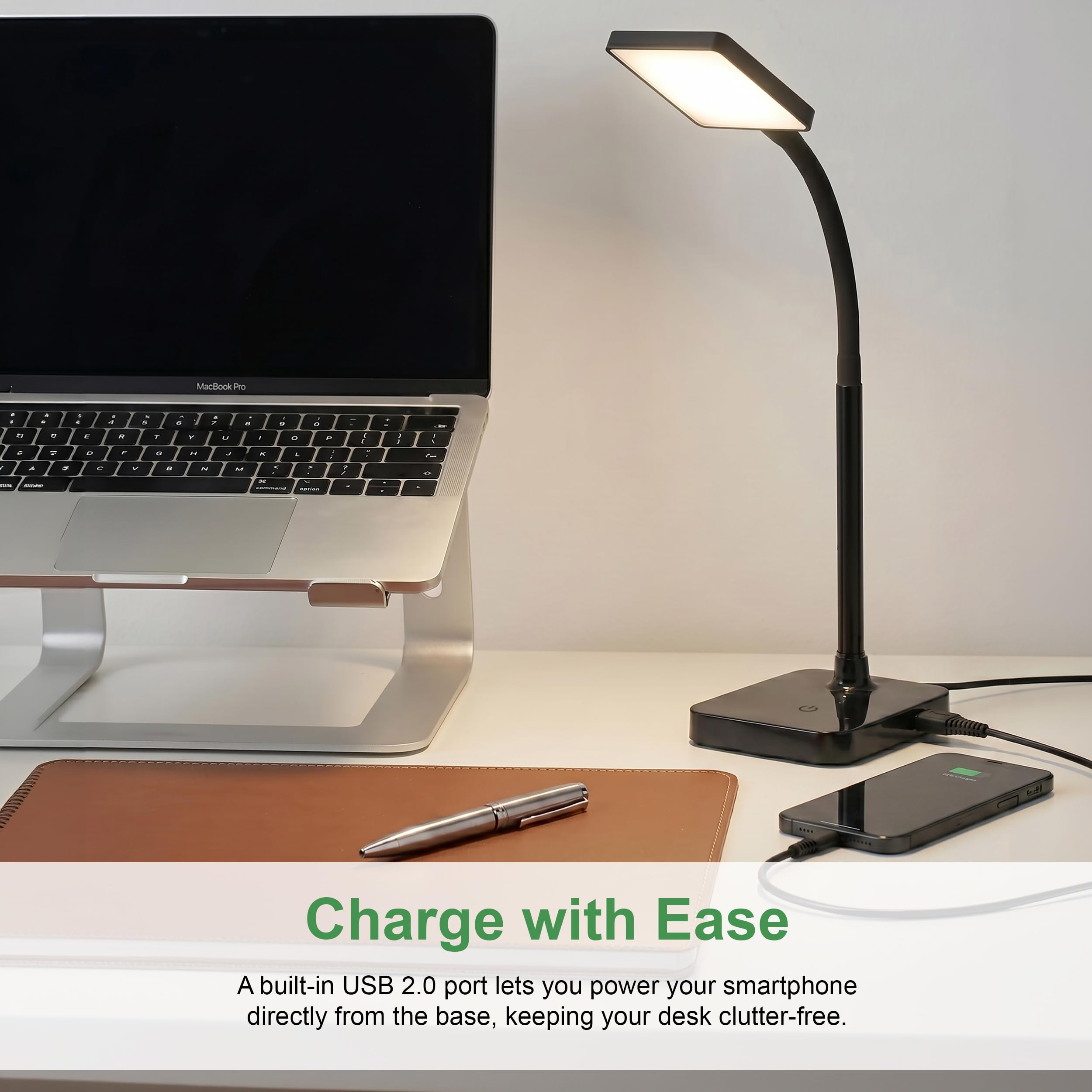 Amazon.com: Maxlite 11.9 in. Black Integrated LED Slim Desk Lamp