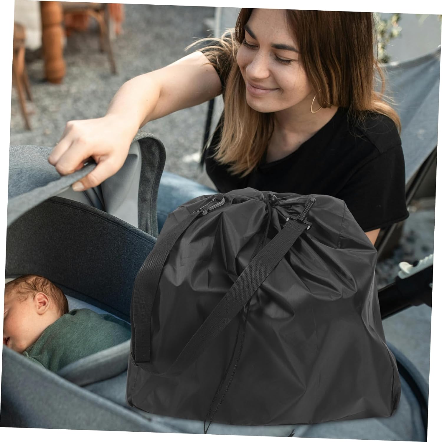 BESPORTBLE Universal Stroller Cover for Babies Airplane Travel Bag Storage Pockets Waterproof Infant Seat Bag Suitable for Travel and Storage Sturdy Dustproof Material