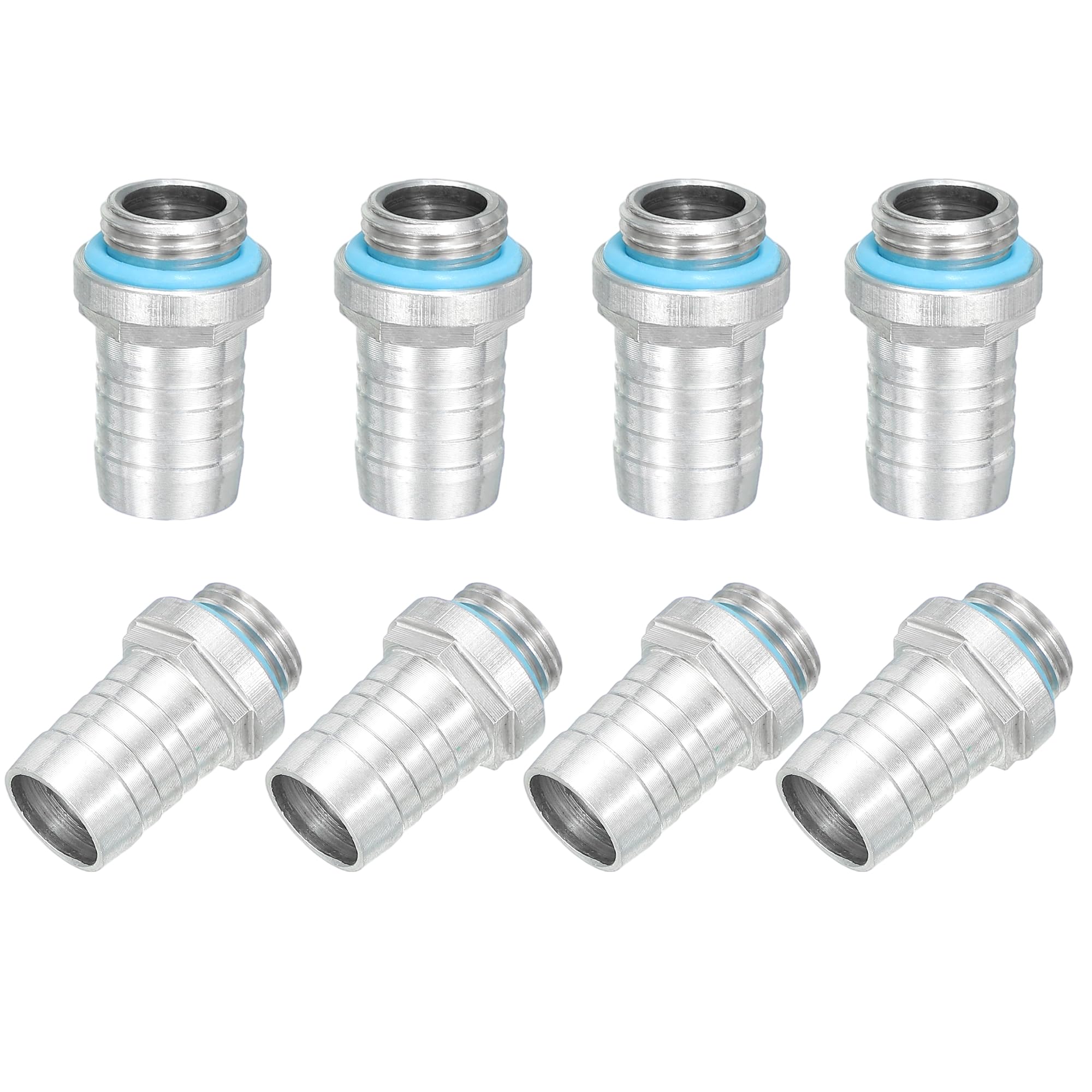 QUARKZMAN 8 Piezas De Racor G1/4, Roscado G1/4 Con Boquilla De 13mm De Diámetro Externo Para Manguera De Refrigeración Líquida De PC, Accesorios Para Sistema De Refrigeración Líquida De PC