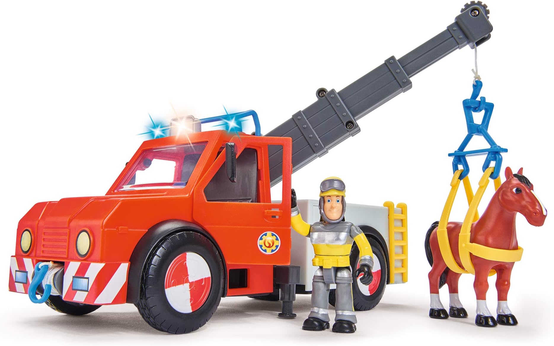 109258280 "Fireman Sam - Phoenix" Rescue Vehicle Playset with Figurine and Horse
