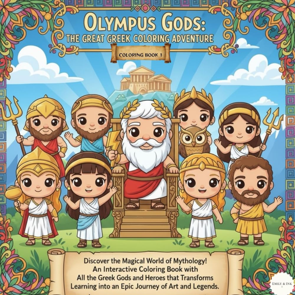 Olympus Gods: The Great Greek Coloring Aventure