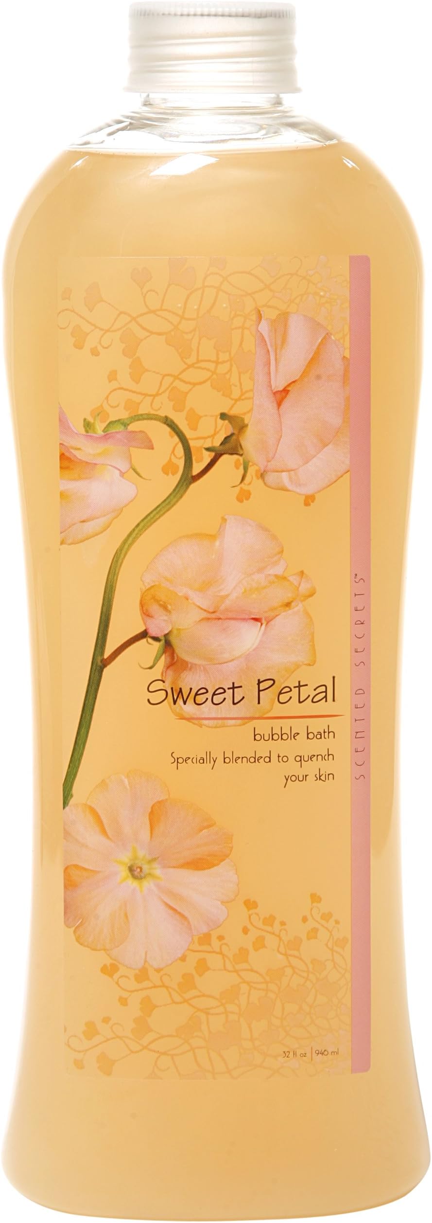 Scented Secrets Bubble Bath for Women, Extra Foaming Bath, Bath Bubbles for Women Relaxing, Luxurious Sweet Petal