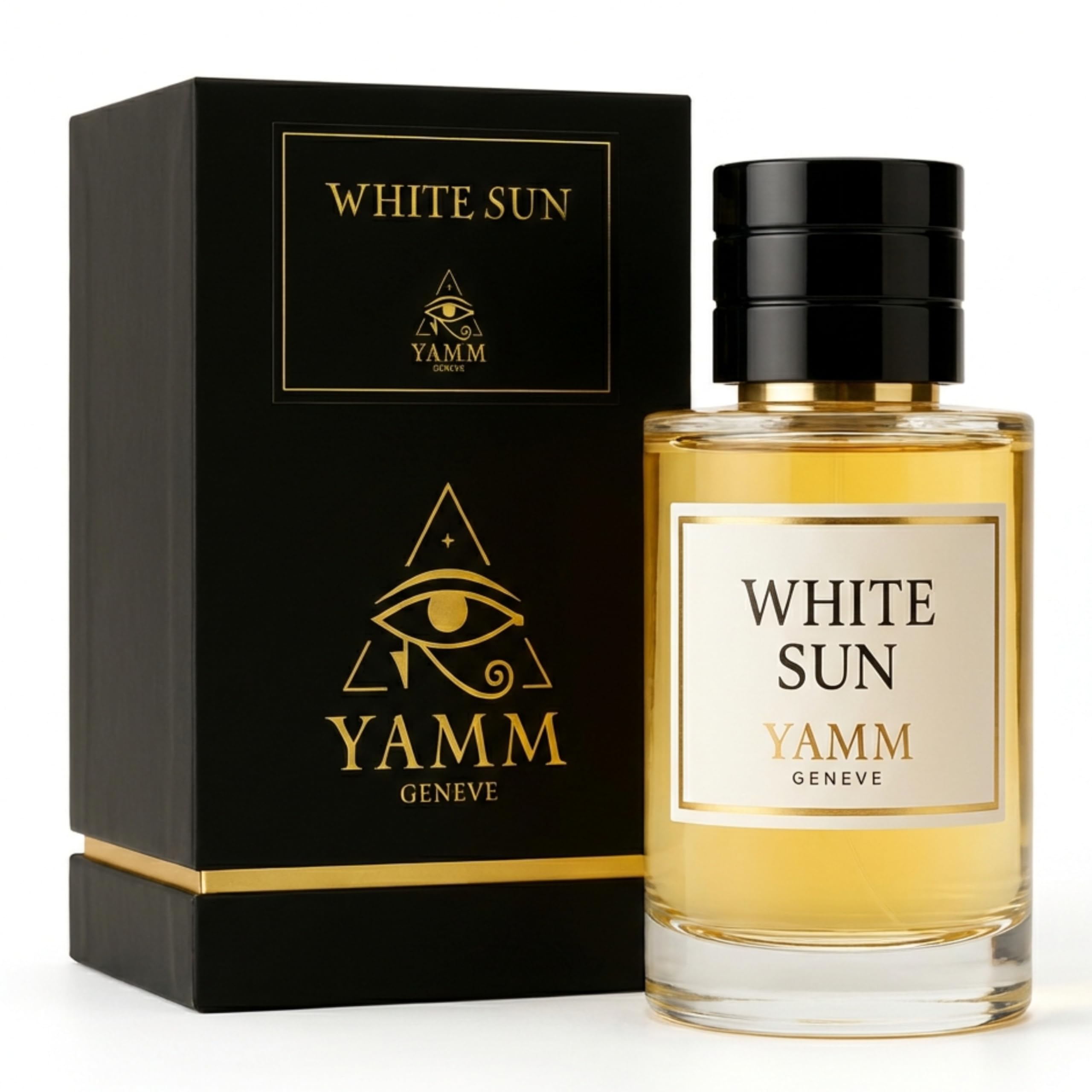 White Sun – Extrait de Parfum Mixte – Pistache & Coco – 50 ml | Accord floral solaire riche et crémeux, à la tenue durable, avec pistache, fleurs blanches, coco et ambre.