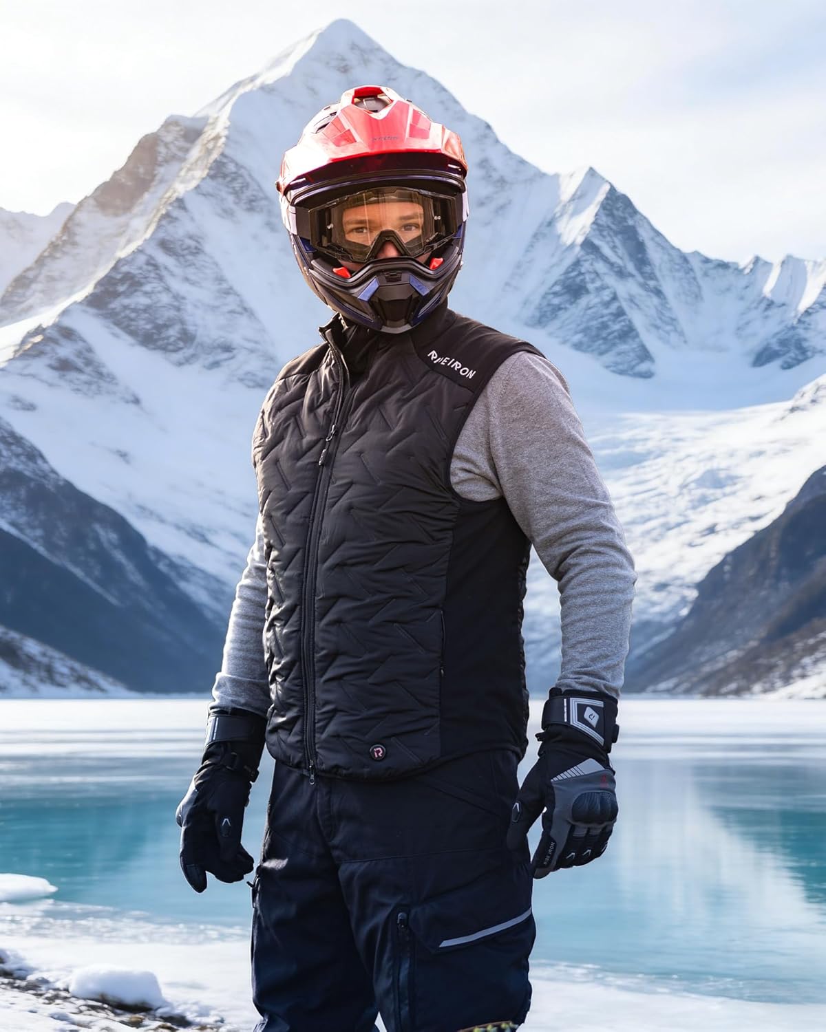 Heated Vest for Men Lightweight Heating Vest Mens Outerwear for Winter Cycling Hiking Fishing Hunting-No Battery - Image 2