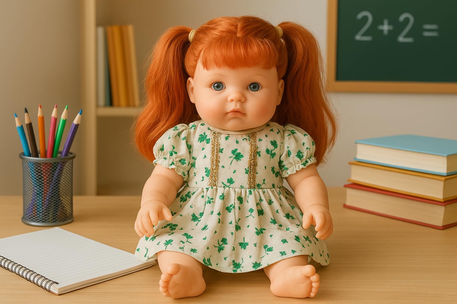 Ladli Beautiful Happy Smile Face Doll Stuffed Soft Plush Toy Love Girl Birthday Gifts (Multicolor)-image-11