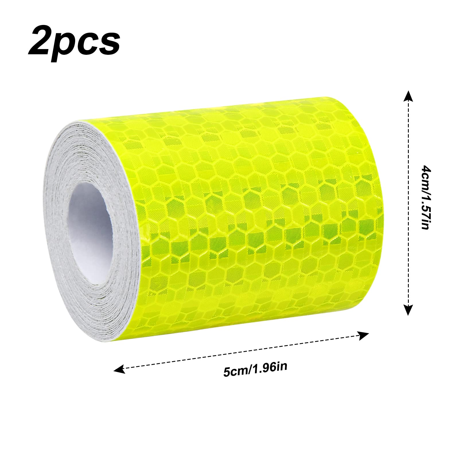 Nastro Riflettente Adesivo - 2 Rotoli 5cm X 3m, Bianco E Rosso - Foto 7