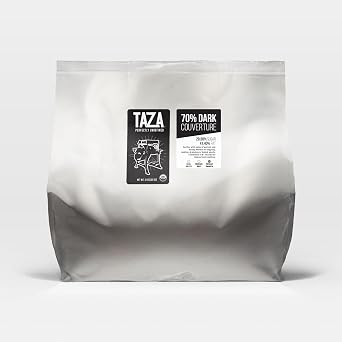 Taza Chocolate Organic Bulk Couverture Chocolate 70%, 3 kg bag 1 count, Vegan