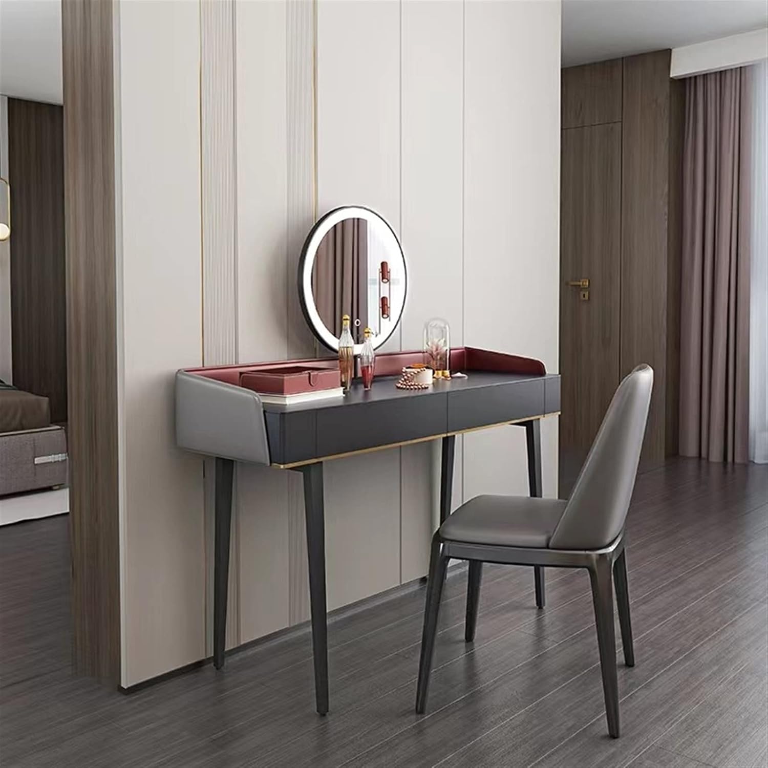 Vanity Benches Dressing Table Simple Light Modern Small Bedroom Dressing Table Bedroom Furniture Decoration (Color : 90cm)