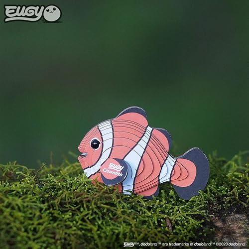 Miniatura 8 de Eugy Rompecabezas 3D de pez payaso, 16 piezas, ecológico, juguetes educativos para niños, niñas y niños a partir de 6 años