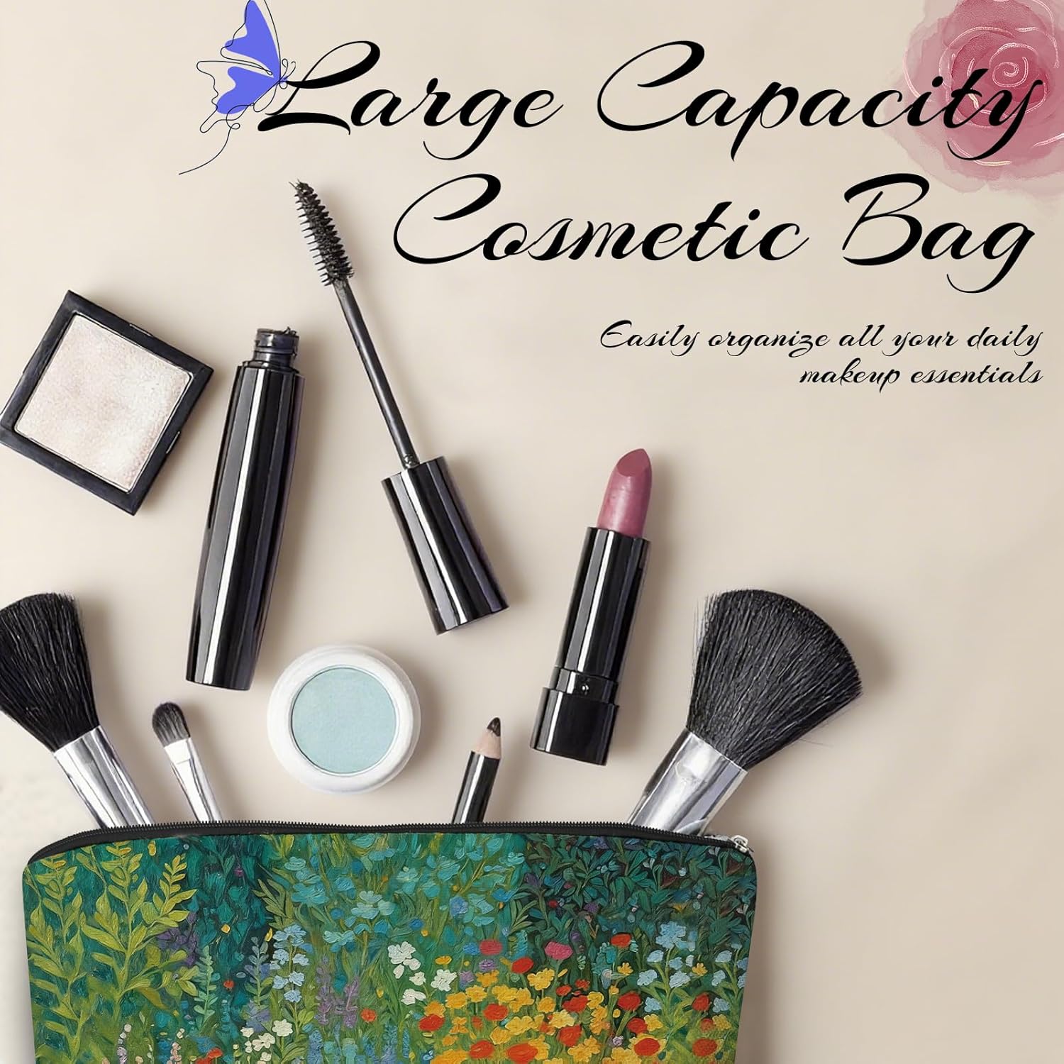 Cat Gifts for Women Makeup Bag, Cats Themed Lady Gift, Gifts for Girls Who Love Cats,Stuff for Teens Girls Daughter Birthday Decorations women Cosmetic Bags (cat10) - Image 4