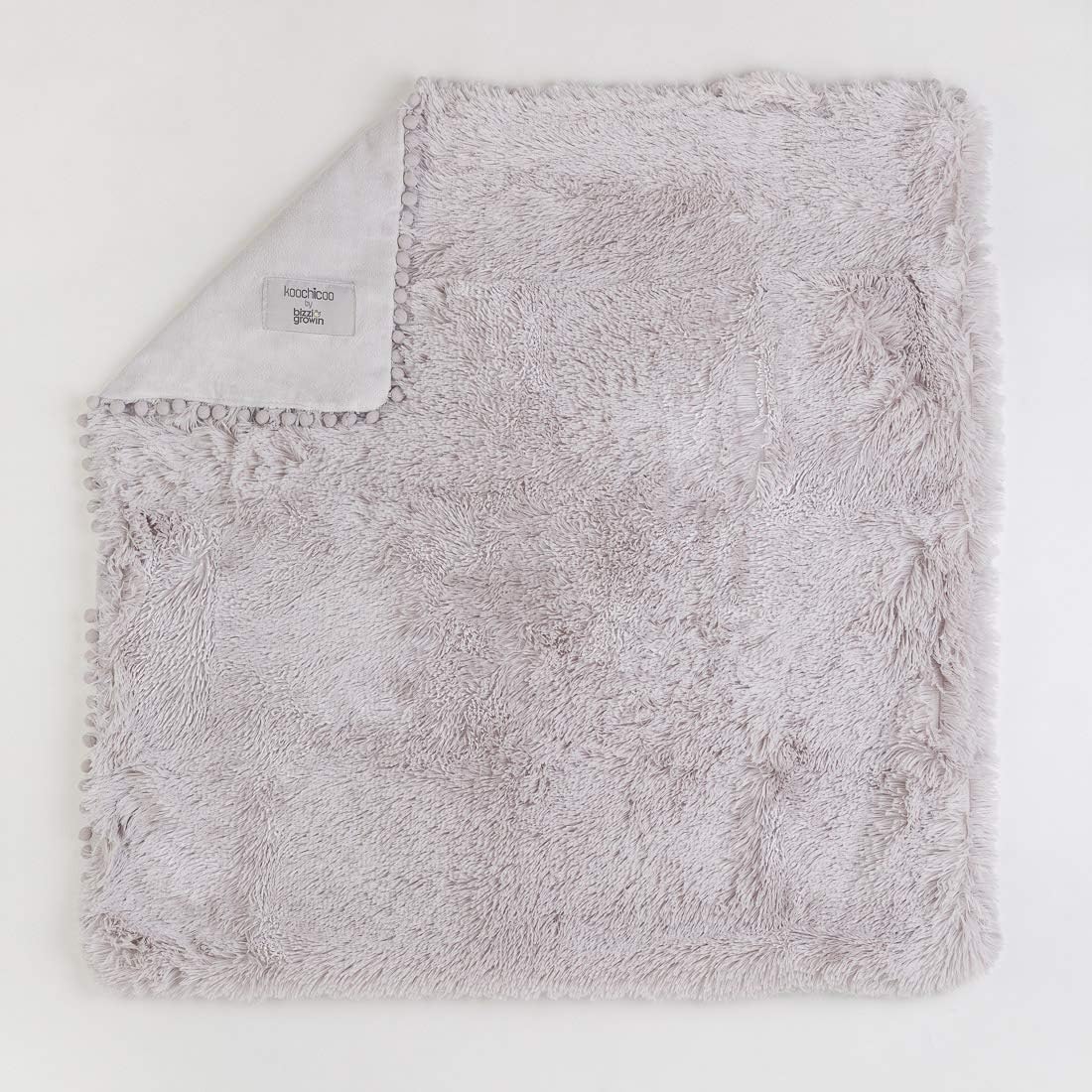 Bizzi Growin Koochicoo - Coperta morbida per neonati, colore: Grigio Whisper