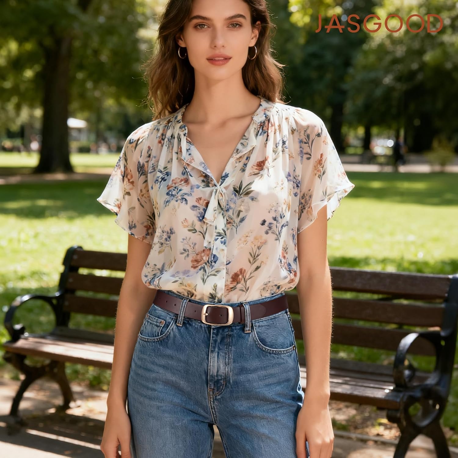 JASGOOD 3 PACK Women Belts for Jeans Pants Dresses Fashion Leather Belt with Solid Pin Buckle - Image 4