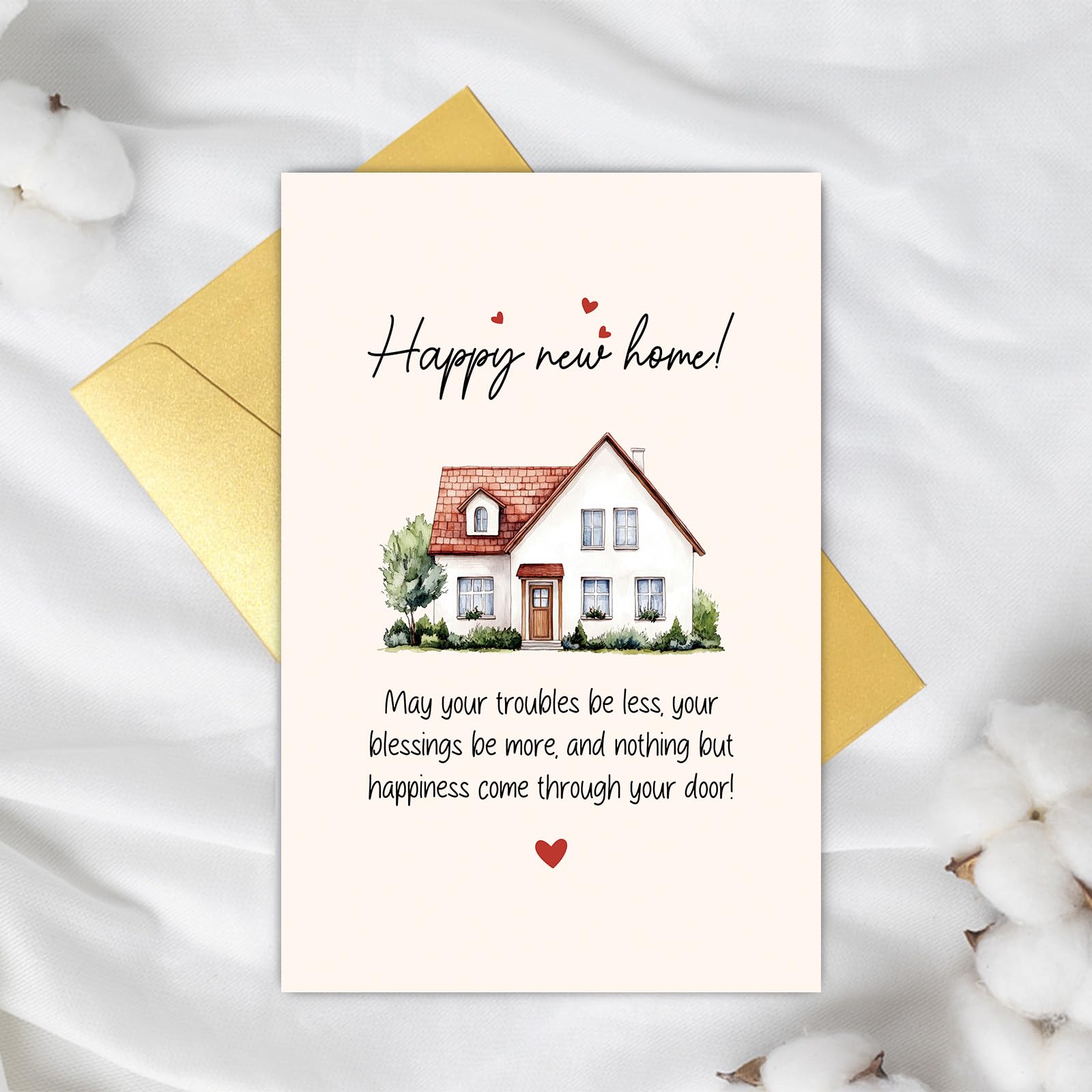 Lustige New Home Karte – Ohne Text Innen, Zum Selbstbeschriften, A5 Mit Umschlag