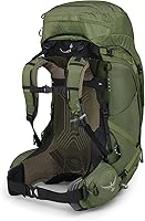 Vista 7 de Osprey Atmos AG 65 - Mochila de mochilero para hombre, color verde mítico, talla L/XL