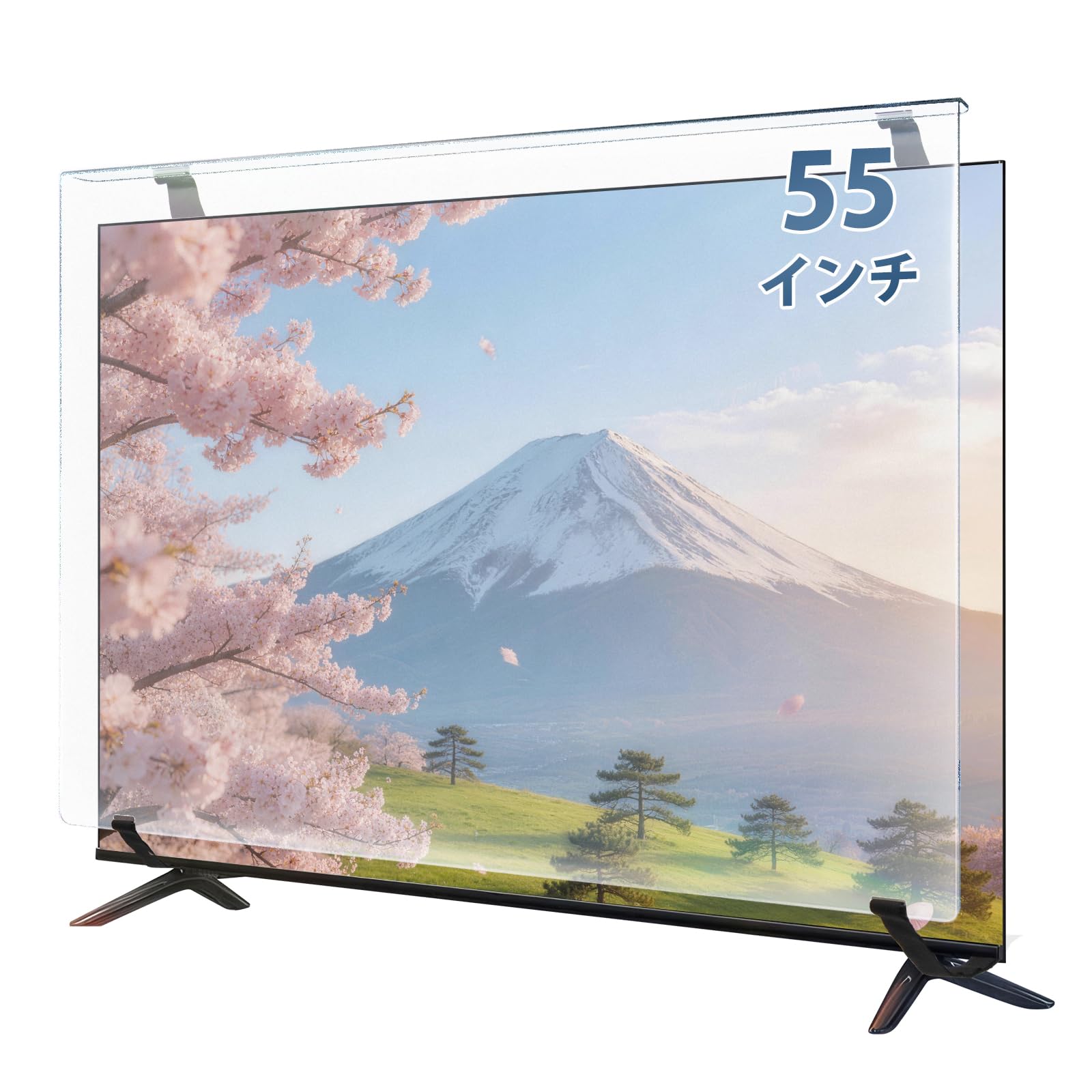 Qoosea テレビ 保護パネル 55インチ TVカバー　反射防止 Amazon | Qoosea テレビ 保護パネル 55インチ TVカバー【反射防止