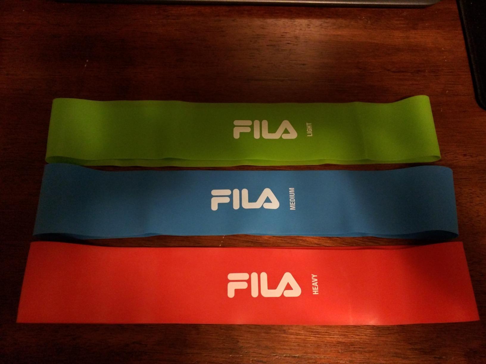 FILA Accessories Mini Band Resistance Bands Kit 3Pack