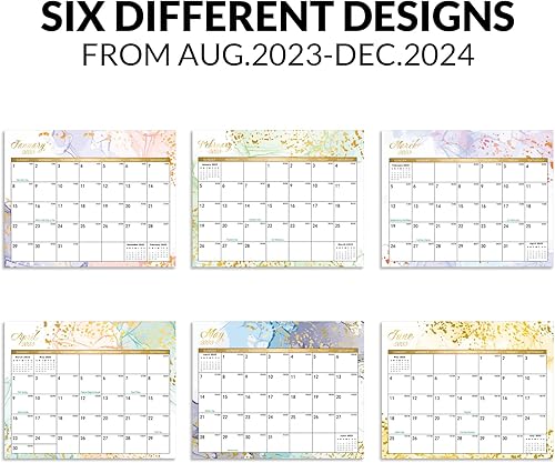Miniatura 4 de SKYDUE Calendario magnético para refrigerador, 10 x 8 pulgadas, calendario de refrigerador 2023 2024 de agosto de 2023 a diciembre de 2024,
