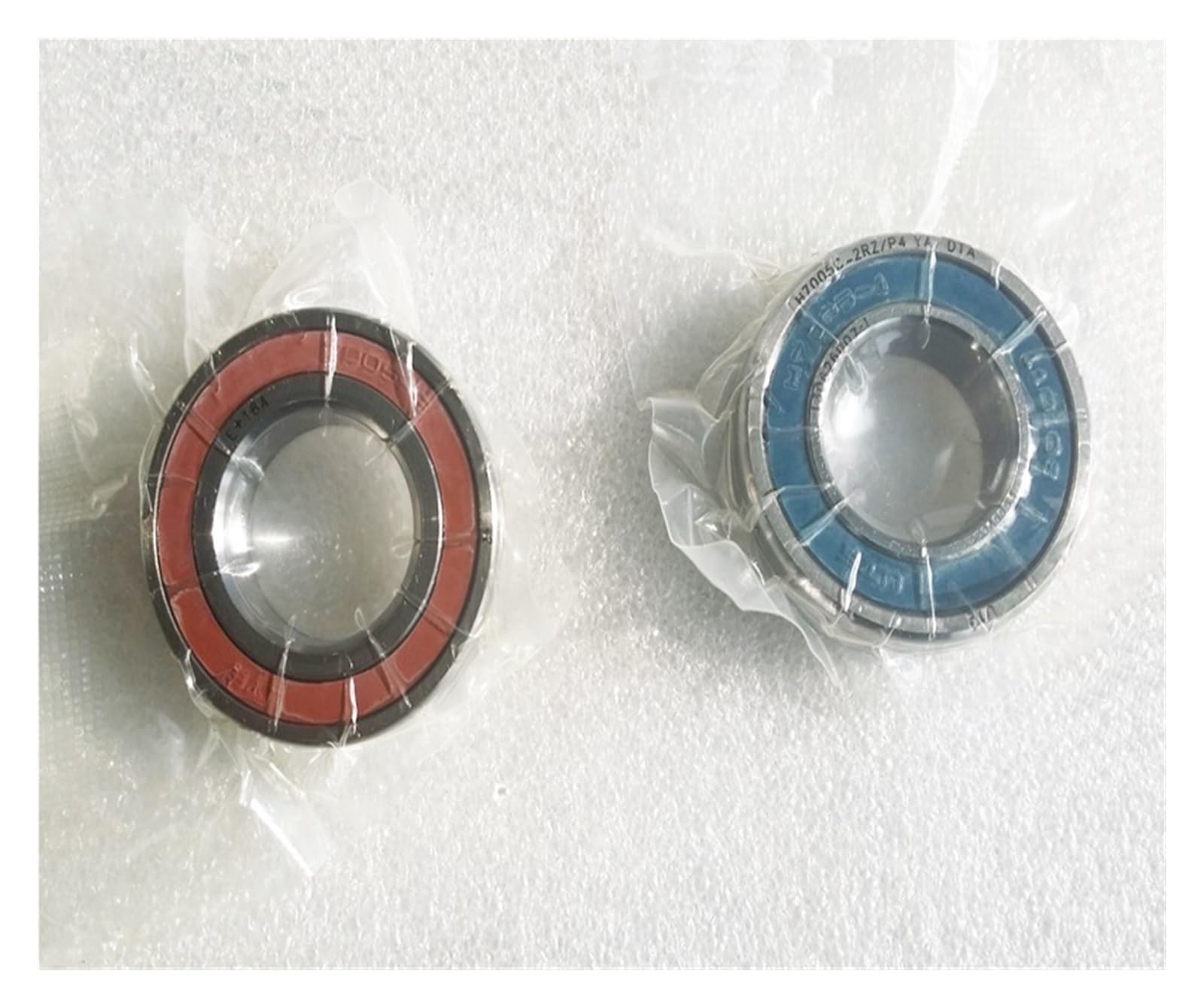 Qruyhbaju One Color 1Pair H7005c-2Rz/P4 7005 25X47x12 25X47x24 Double Sealed Angular Contact Bearings Spindle Bearings