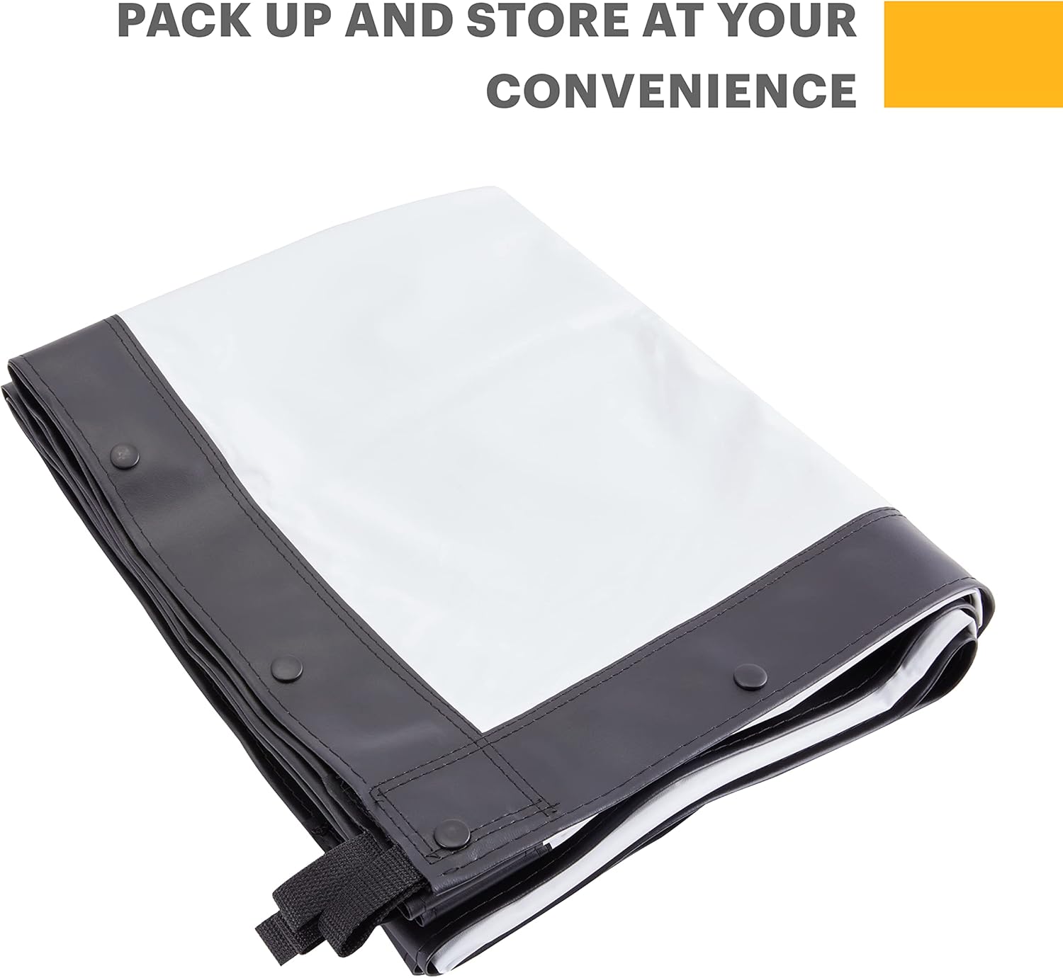 KODAK 120” Replacement Projector Screen | Fast Fold High Contrast White Projection Backdrop for Outdoor & Indoor Movies in Front Projection | Easy Clean Glare Proof, Wrinkle Free Fabric