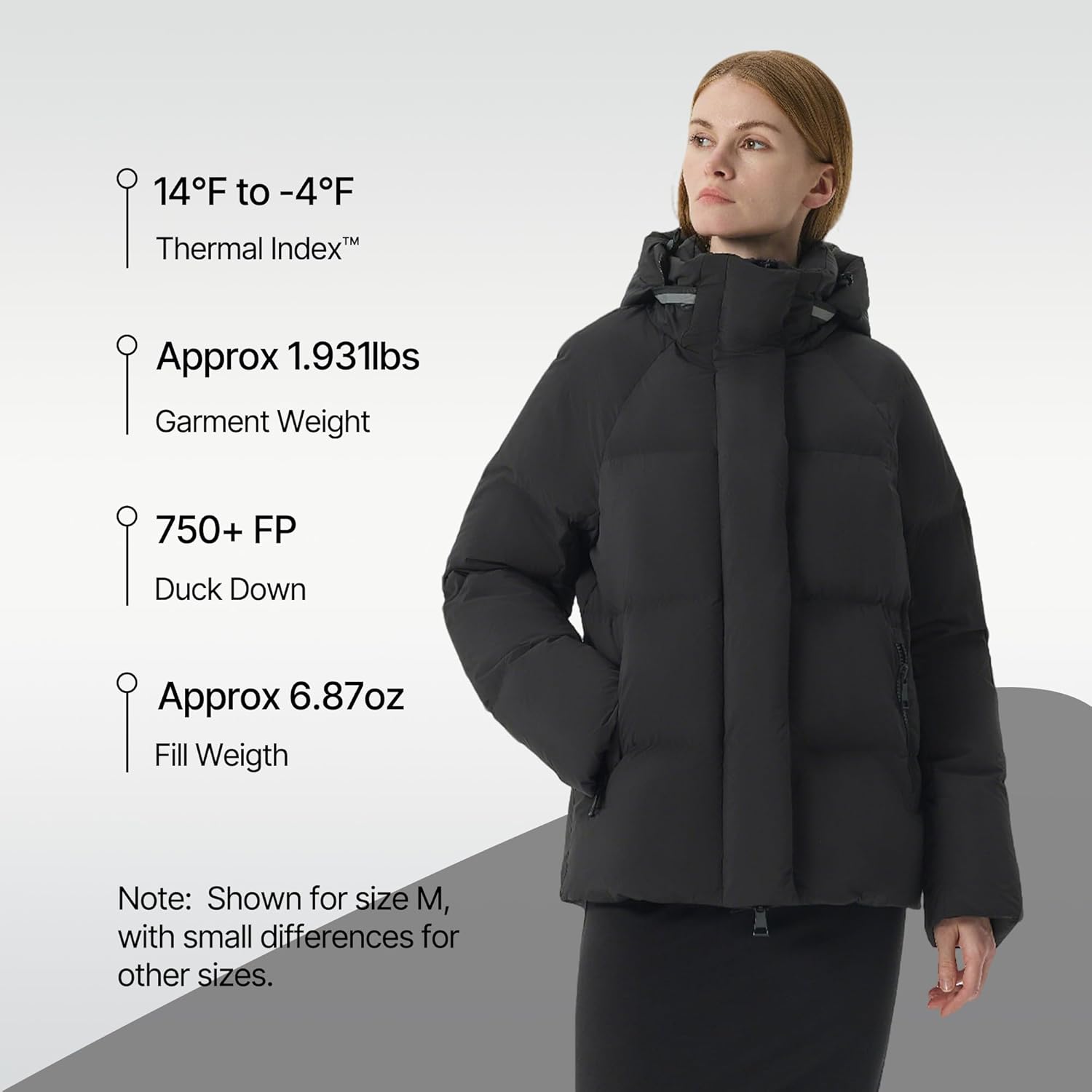 Fitouch Summit Breeze Women's Lightweight Down Puffer | 750+ PF Winter Short Jacket | Soft Warmest Coat