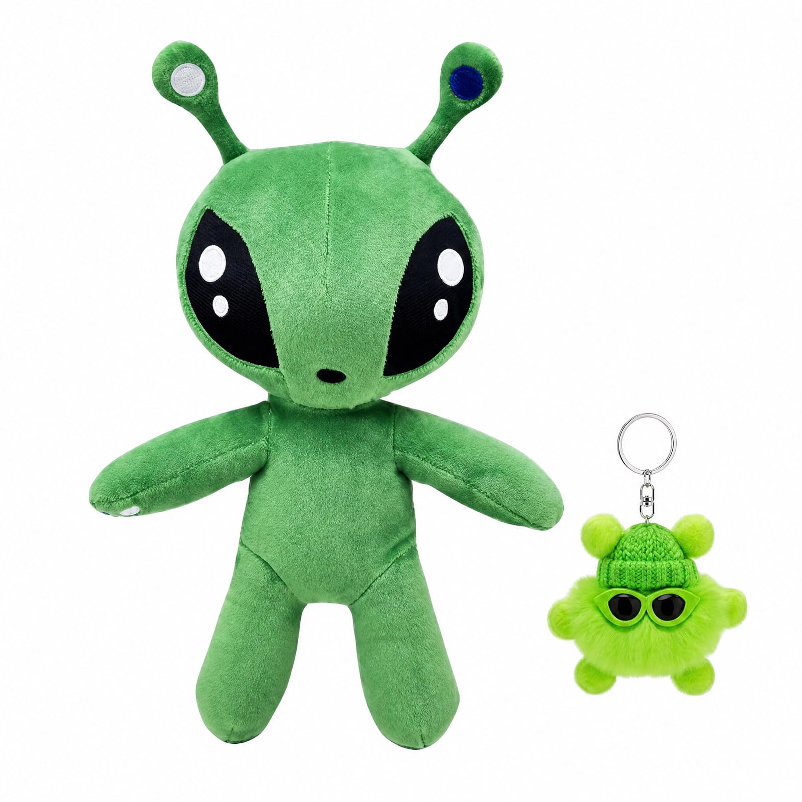 Alien Plush with Keychain, 35cm Green Alien Teddy Plush Set