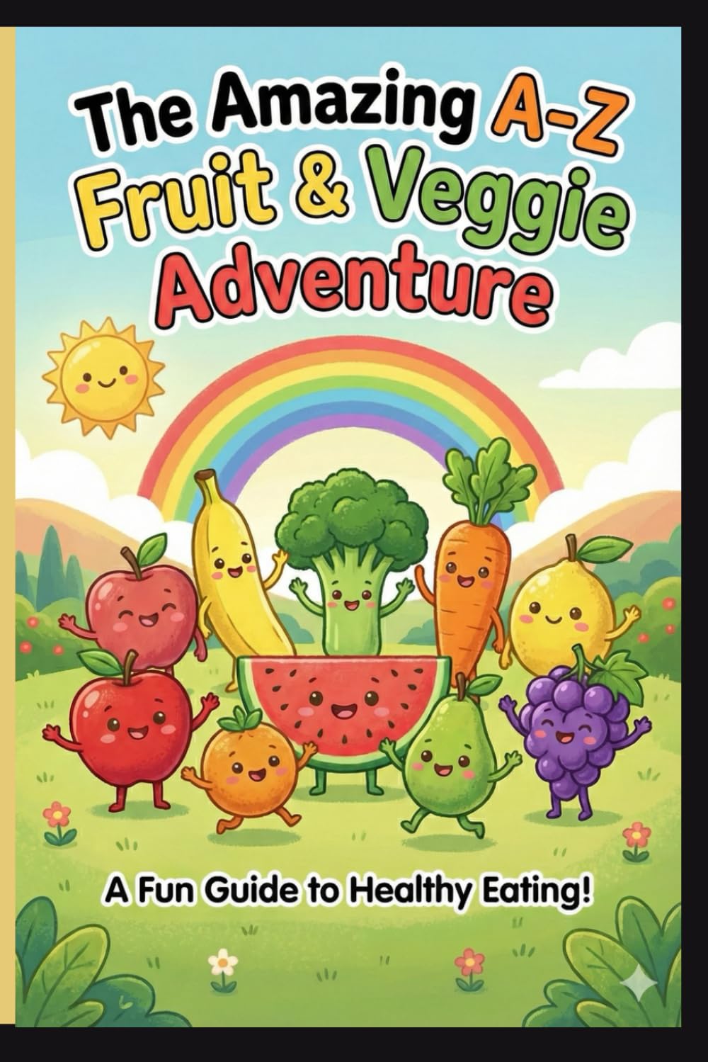 The Amazing A-Z Fruits & Vegetables Alphabet Adventure for Kids: alphabet book fruits vegetables kids toddlers