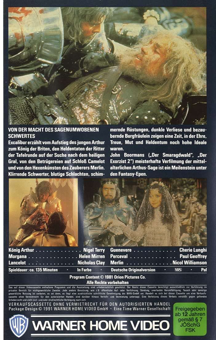 Excalibur [VHS]