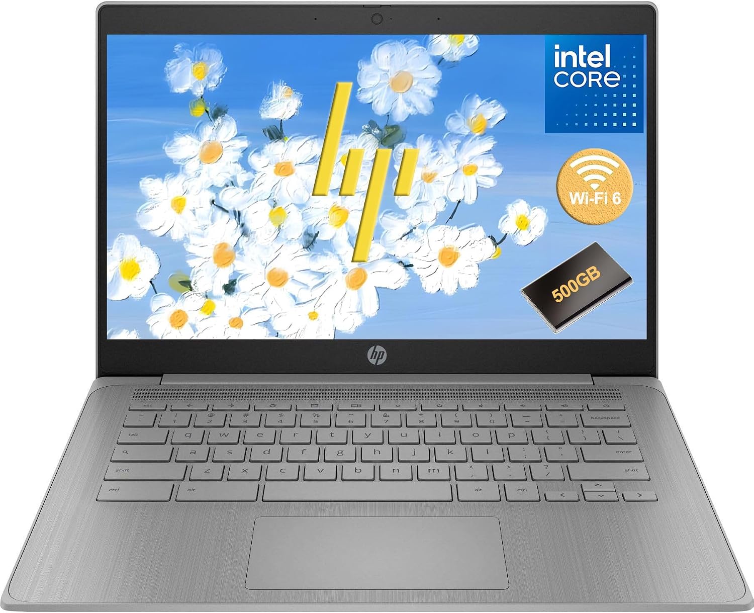 40% off deal for HP Chromebook 14 Laptop, Intel Processor, 500GB EXT HDD + 64GB eMMC Storage on Amazon
