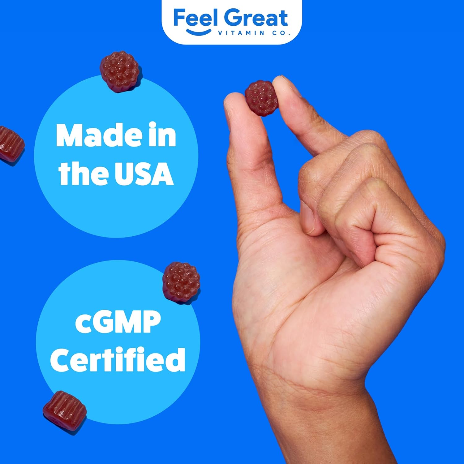 Feel Great Vitamin Co. Elderberry Gummies for Kids | Immune Support | Natural Antioxidant Immune Booster | with Vitamin C and Zinc | Gluten Free & Vegetarian | 90 Gummies - Image 7