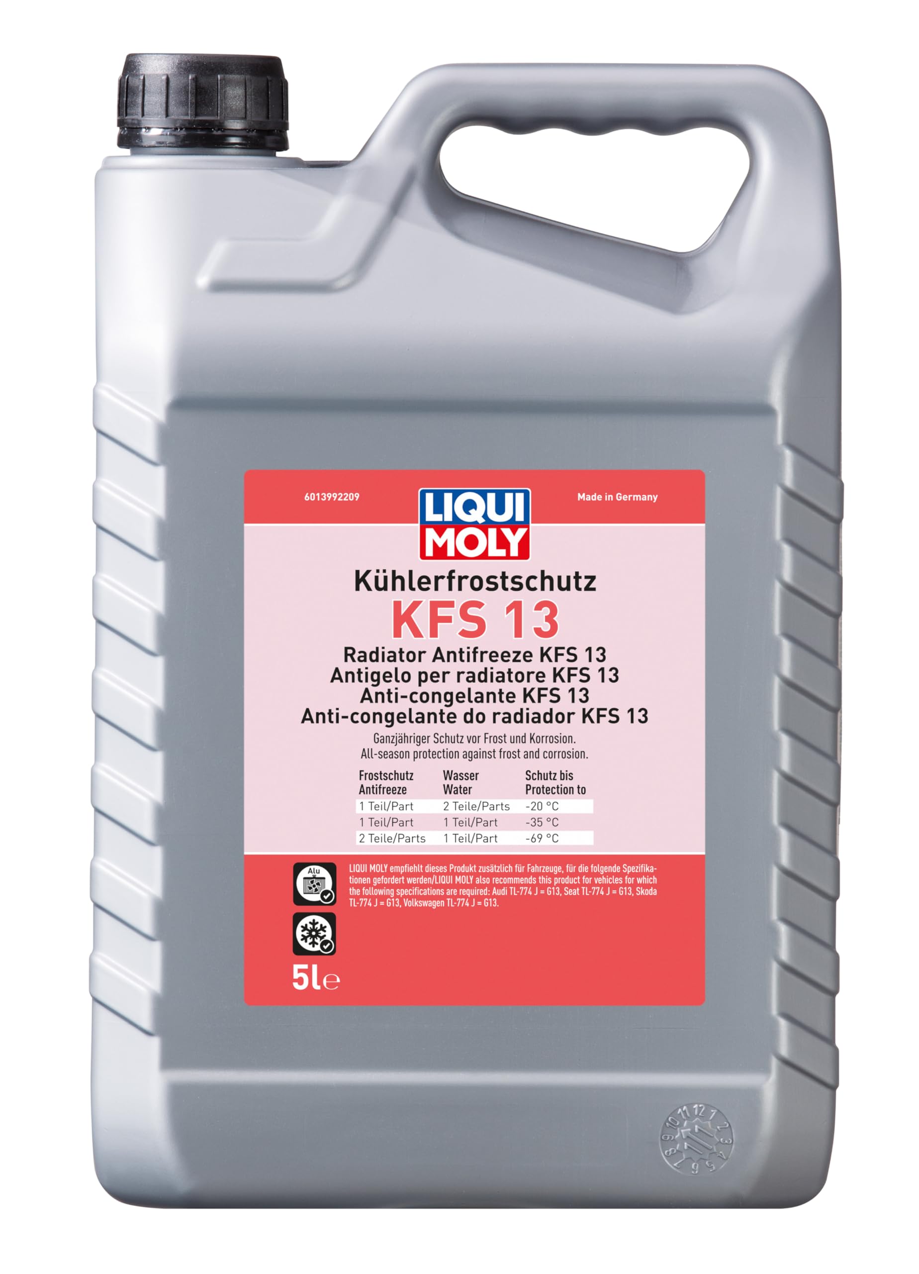 LIQUI MOLY Kühlerfrostschutz KFS 13 | 5 L | Kühlerschutz | Art.-Nr.: 21140