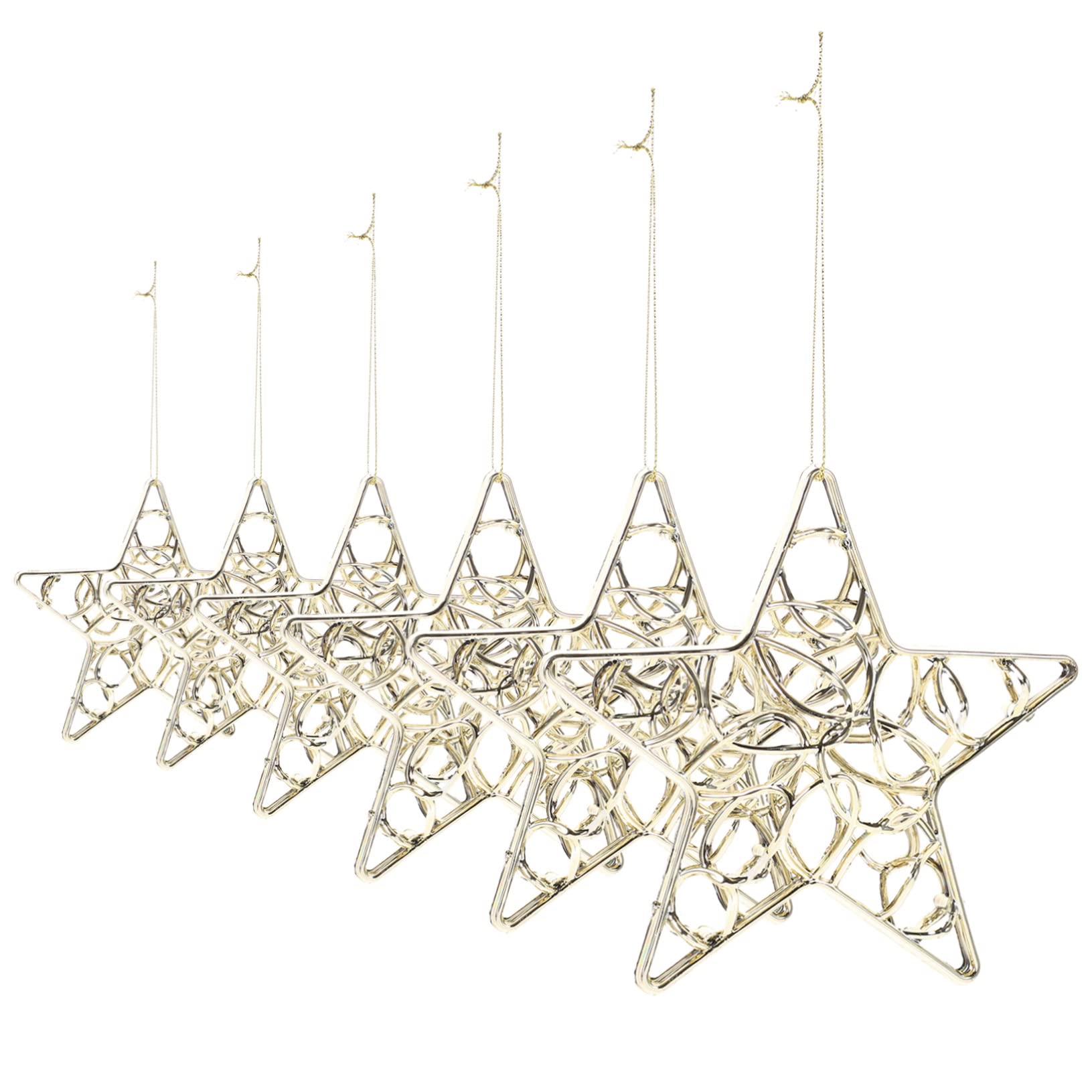 TOPBATHY 18 STK Weihnachtsschneeflocke-anhänger Baumschmuck Mit Sternanhänger Feiertagssternverzierungen Weihnachtsschmuck Bruchsicher Christbaumschmuck Weihnachtliche Ornamente Plastik