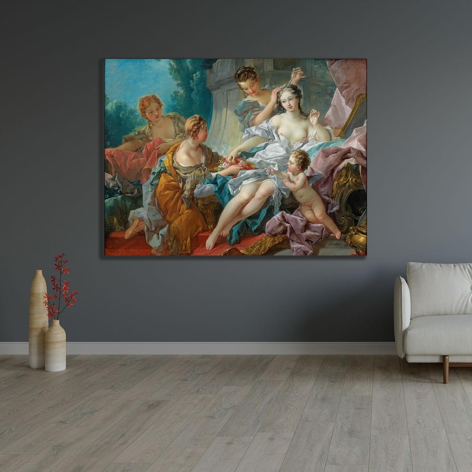 ArtDirect The Toilet of Venus (1746) Custom Framed Art Print Giclee Print or Canvas Options with Various Sizes and Customization by François Boucher