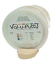 Vista 24 de Fabrication Enterprises 10-3952 Val-U-Putty Masilla de ejercicio, naranja (suave), 5 lb.