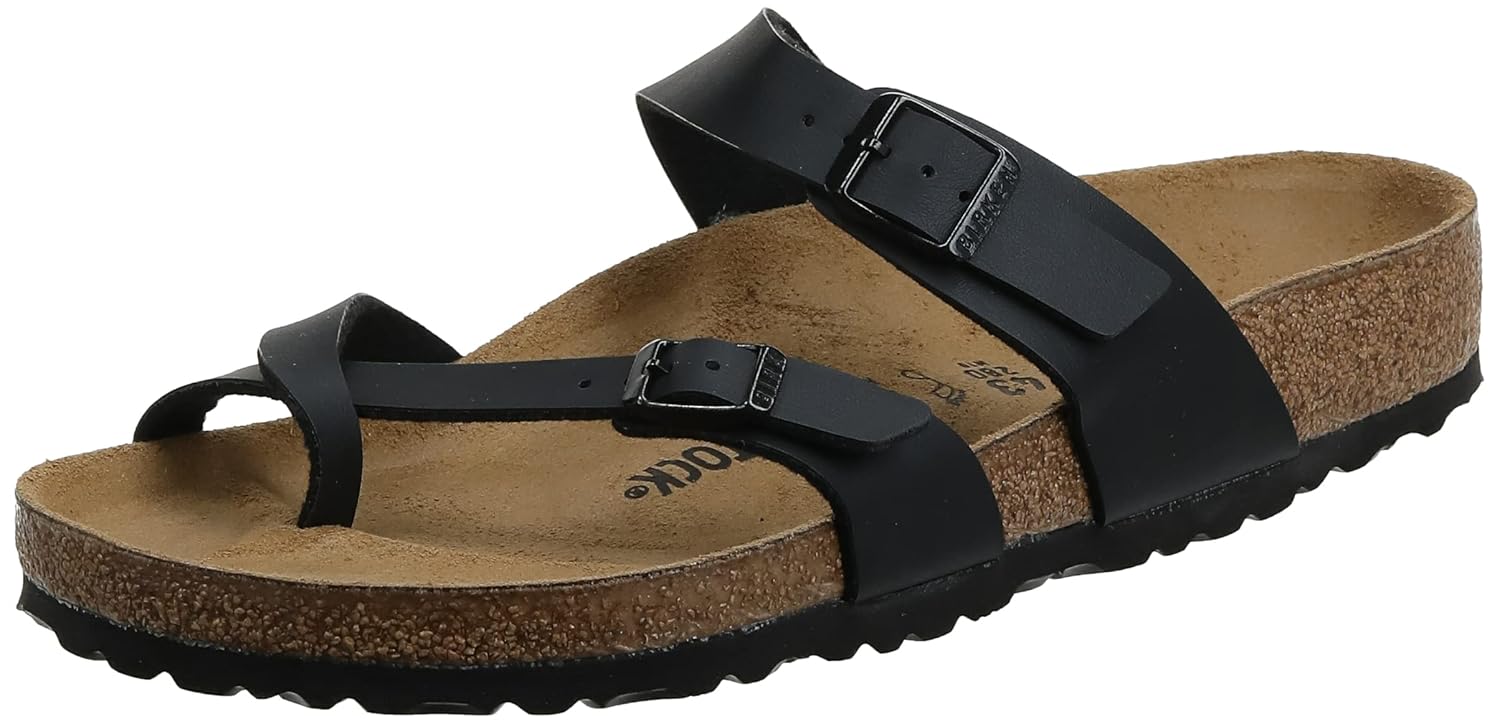 Birkenstock Womens Mayari Birko-Flor Sandal Black EU Size 40 Womens US Size 9-9 5