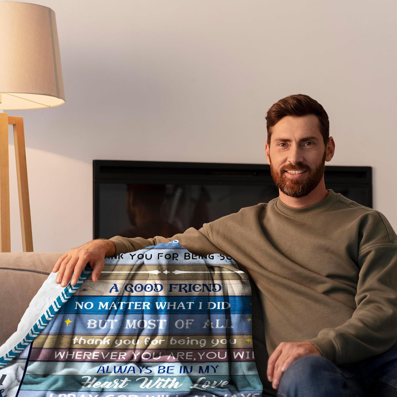 Birthday Gifts for Brother Valentines Day, Brother Gift from Sister, Best Graduation Birthday Gifts for Brothers, to My Big Brothers Throw Blanket 60" x 50" - Image 4