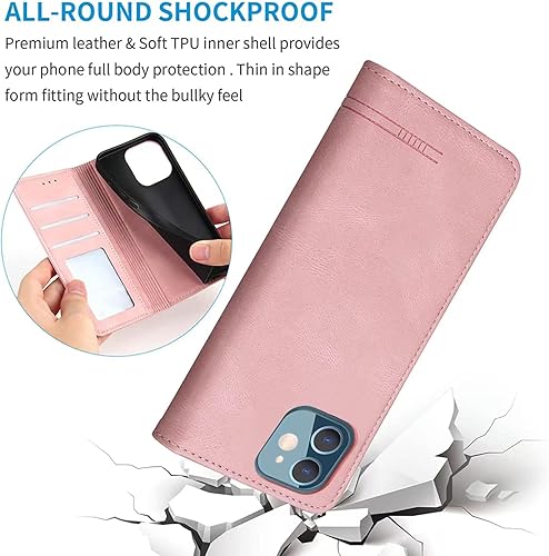 Miniatura 5 de Funda tipo cartera para iPhone 11 de 6.1 pulgadas, funda de poliuretano con tapa y tapa de protección completa para iPhone 11, iPhone 11, funda con