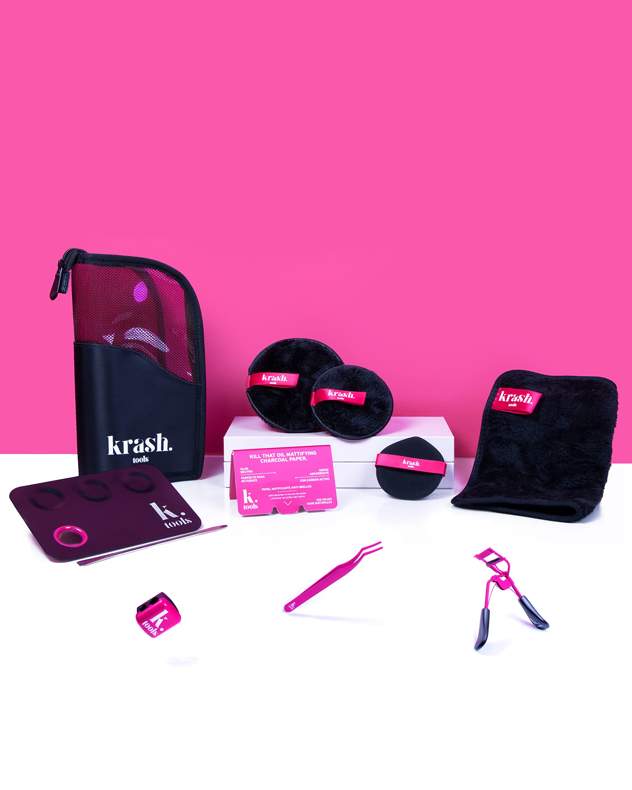 KRASH TOOLS – THE SHARPENER Make-up-Spitzer Mit Doppeltem Eingang, Inklusive Reinigungsschaber & Deckel