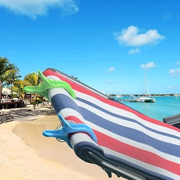 10 Stück Extra Groß Strandtuchklammern XXL Wäscheklammern Strandtuch Clips Kunststoff Klammern Jumbo Größe Handtuch Klammern für Strand Pool Tägliche Wäsche Schwere Badetuch