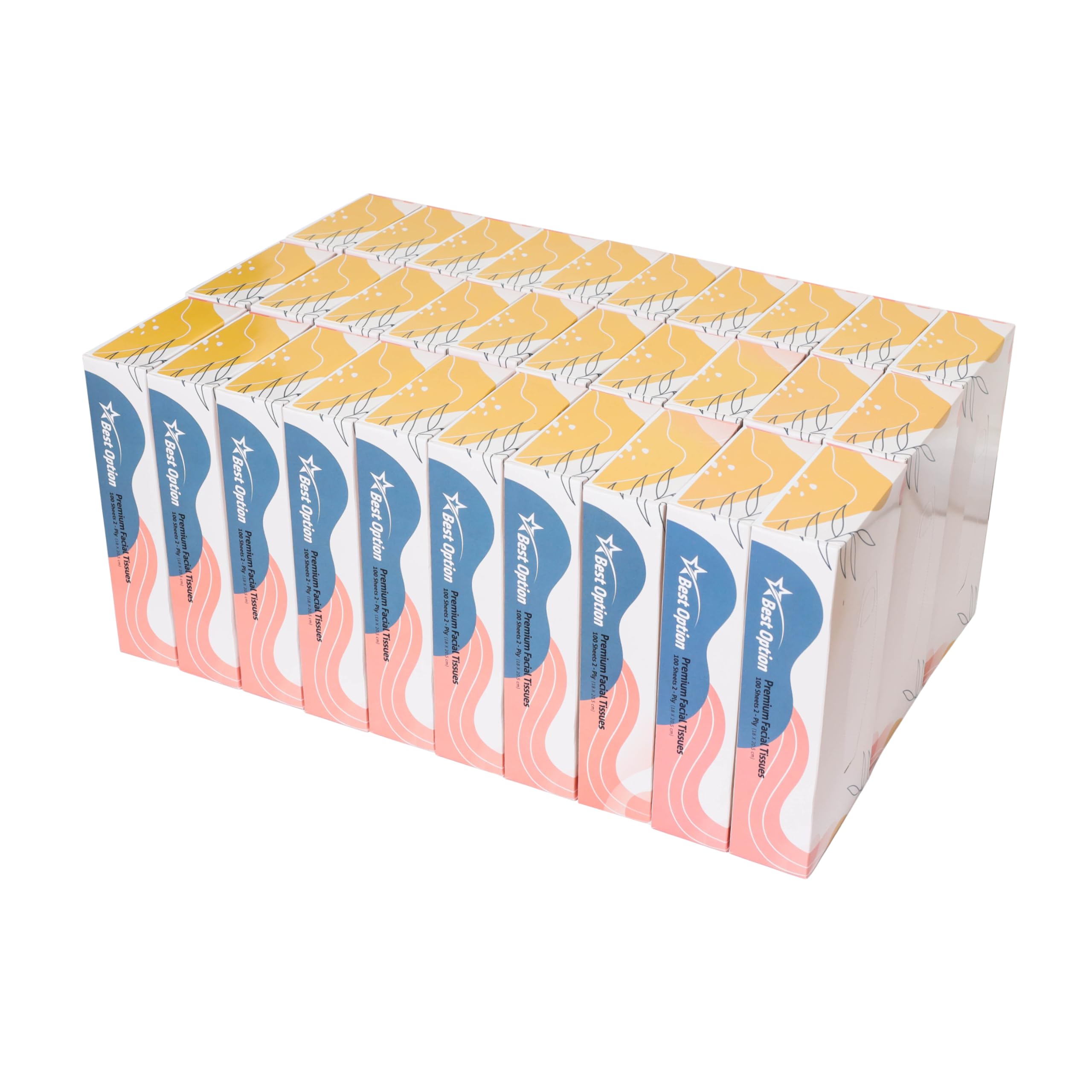 Soft 2-Ply Facial Tissue, White, 100-Count Box| Professional, Gentle and Durable | Great for Bathroom, Office, Business, School (3,000 Tissues, Bulk Pack of 30-Boxes)