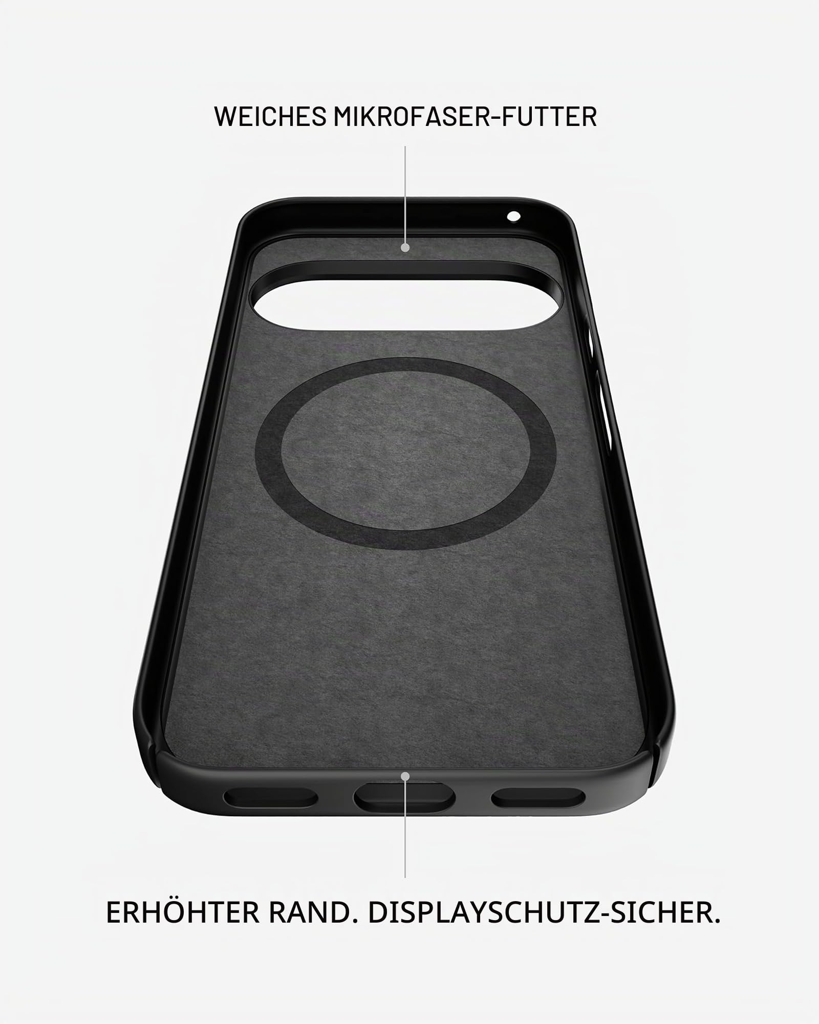 Mous Hülle für Pixel 11 Pro - Super Dünn - Kompatibel mit MagSafe und Pixelsnap - Schwarz