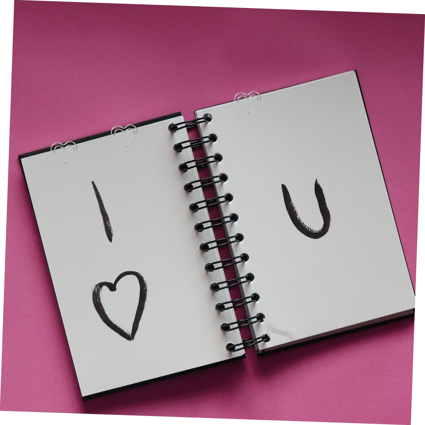 Housoutil 4 set Fermacarte A Forma Di Cuore Fermacarte Decorativi Fermacarte Per Ufficio Fermacarte Piccoli Fermacarte A Forma Di Cuore Fermacarte Creativi Fermacarte 100 pezzi * 4