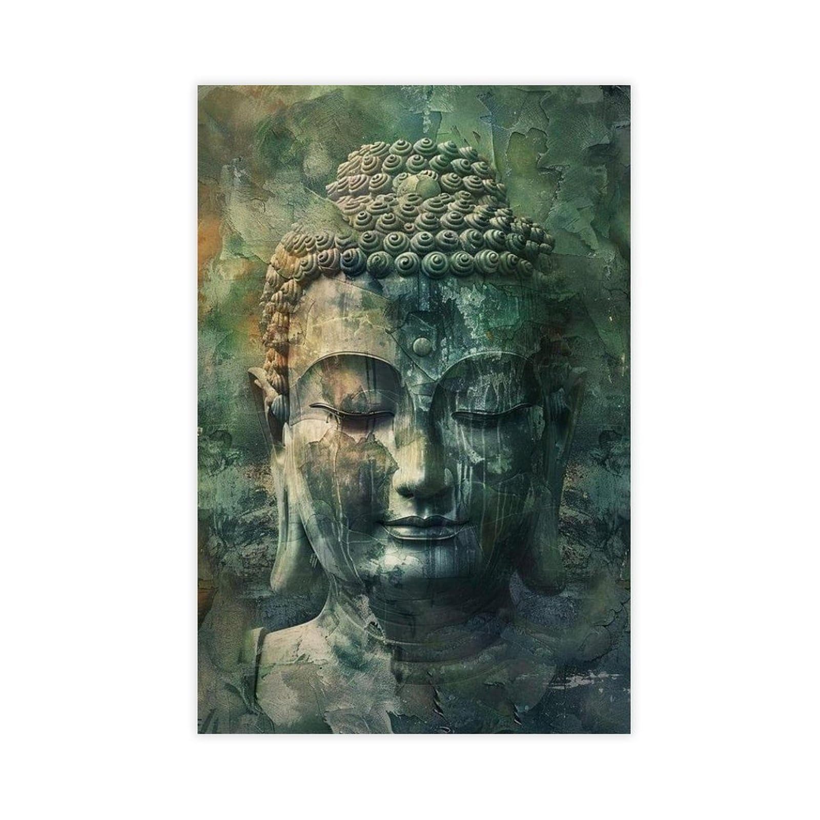 Utgn Meditative Essence Buddha Wall Art Canvas Poster Wall Art Print Picture Paintings 20X30inch(50X75cm)