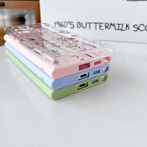 Miniatura 9 de ZTOFERA Funda transparente para Samsung Galaxy S24 Ultra 5G, funda protectora transparente con bonito patrón de flores para niñas y mujeres,