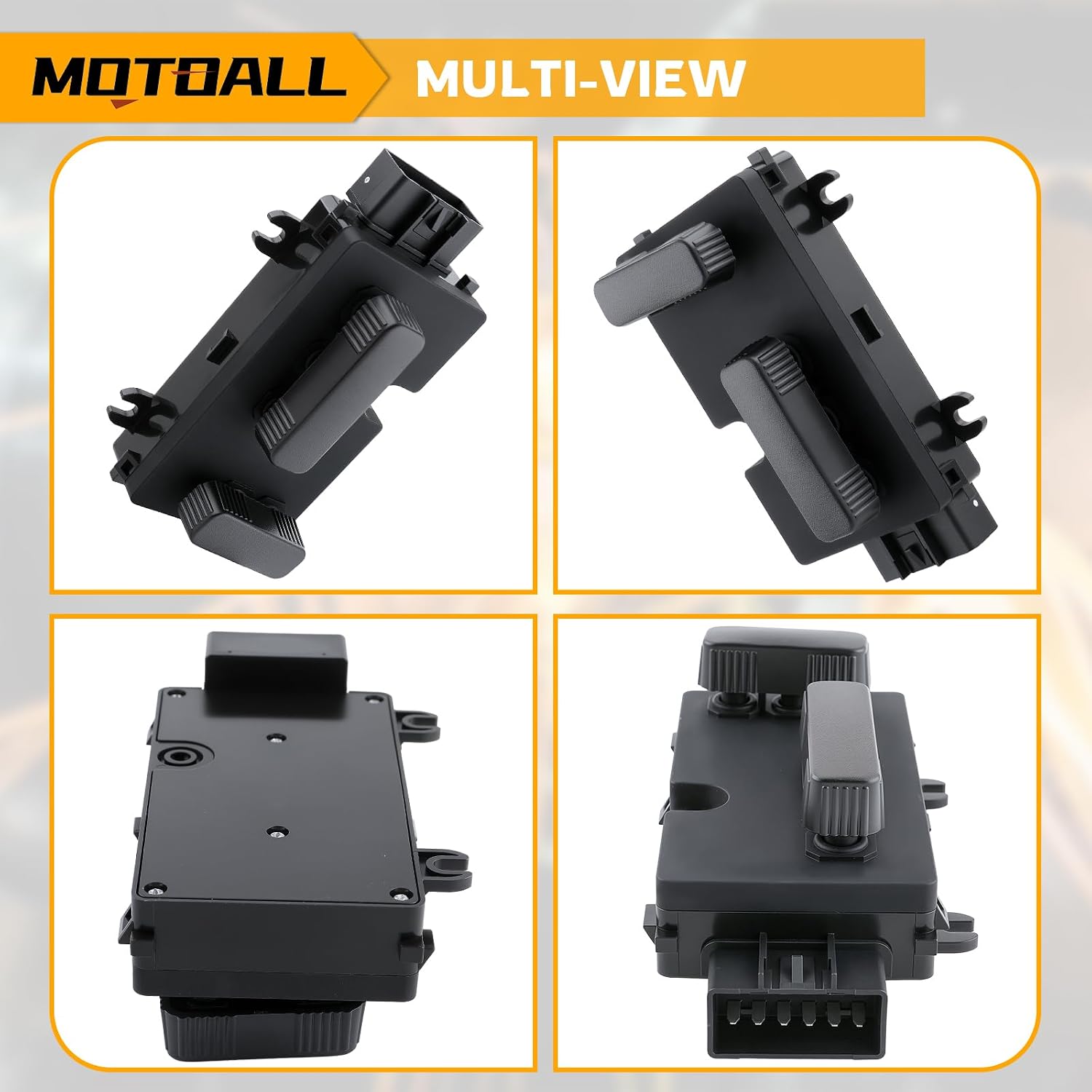 12450166 Driver Left 8 Way Power Seat Adjust Switch Recliner Switch Fit for 2002-2006 Chevy Silverado Avalanche Suburban Tahoe, for GMC Sierra Yukon 2000-2006, for Cadillac 2002-2006