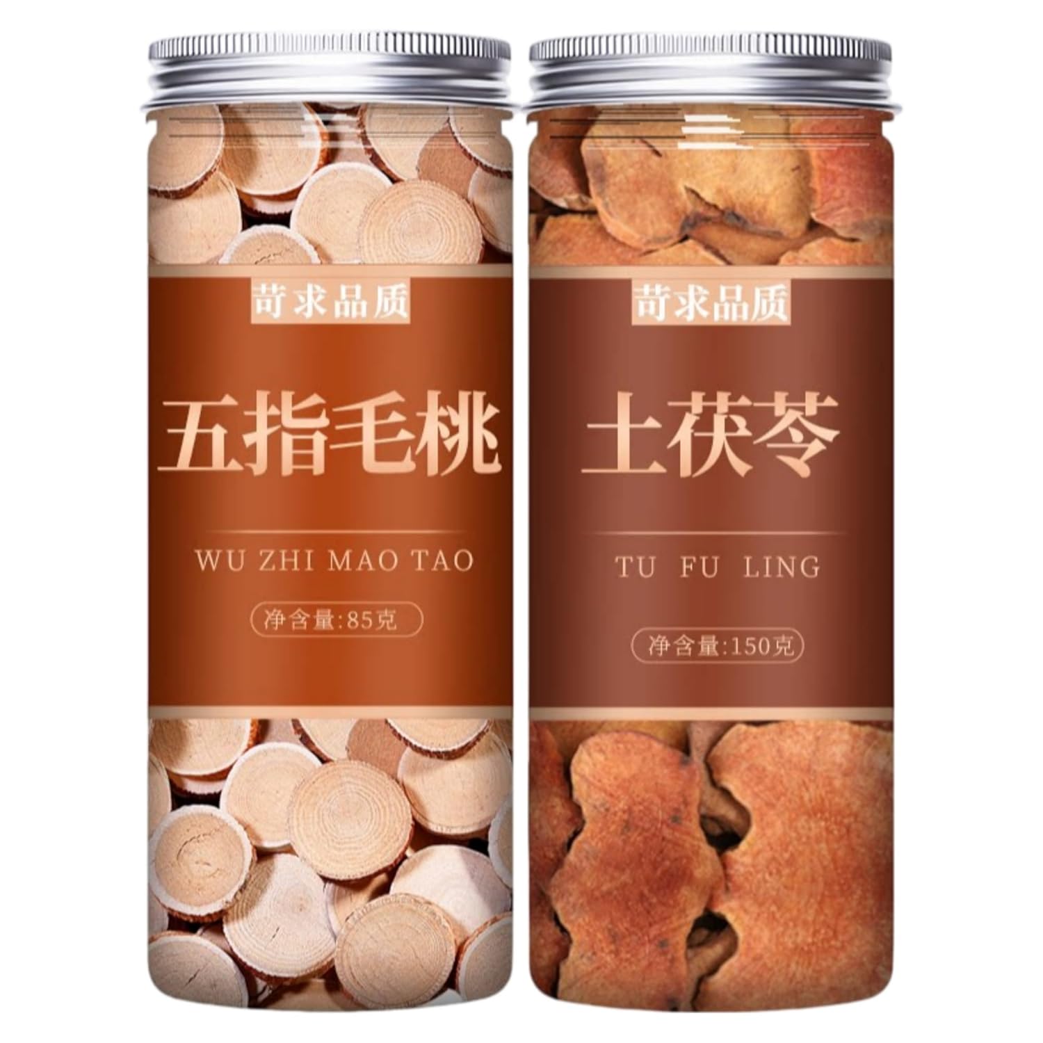 【2罐】五指毛桃85g 土茯苓150g Premium Natural china herbal tea Loose Leaf Tea,Chinese Tea, Sulfur Free,Flower tea,dark tea,loose tea Sweet Fresh