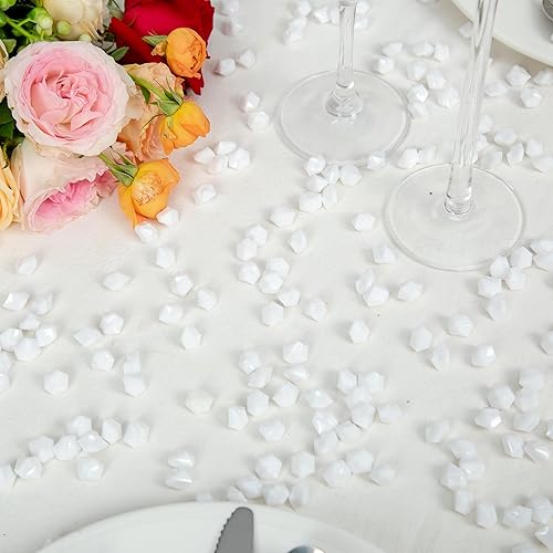 Miniatura 3 de 800 rocas de hielo acrílicas blancas  Relleno de jarrón para decoración del hogar y centros de mesa, perfecto para decoración de mesa y estilo de
