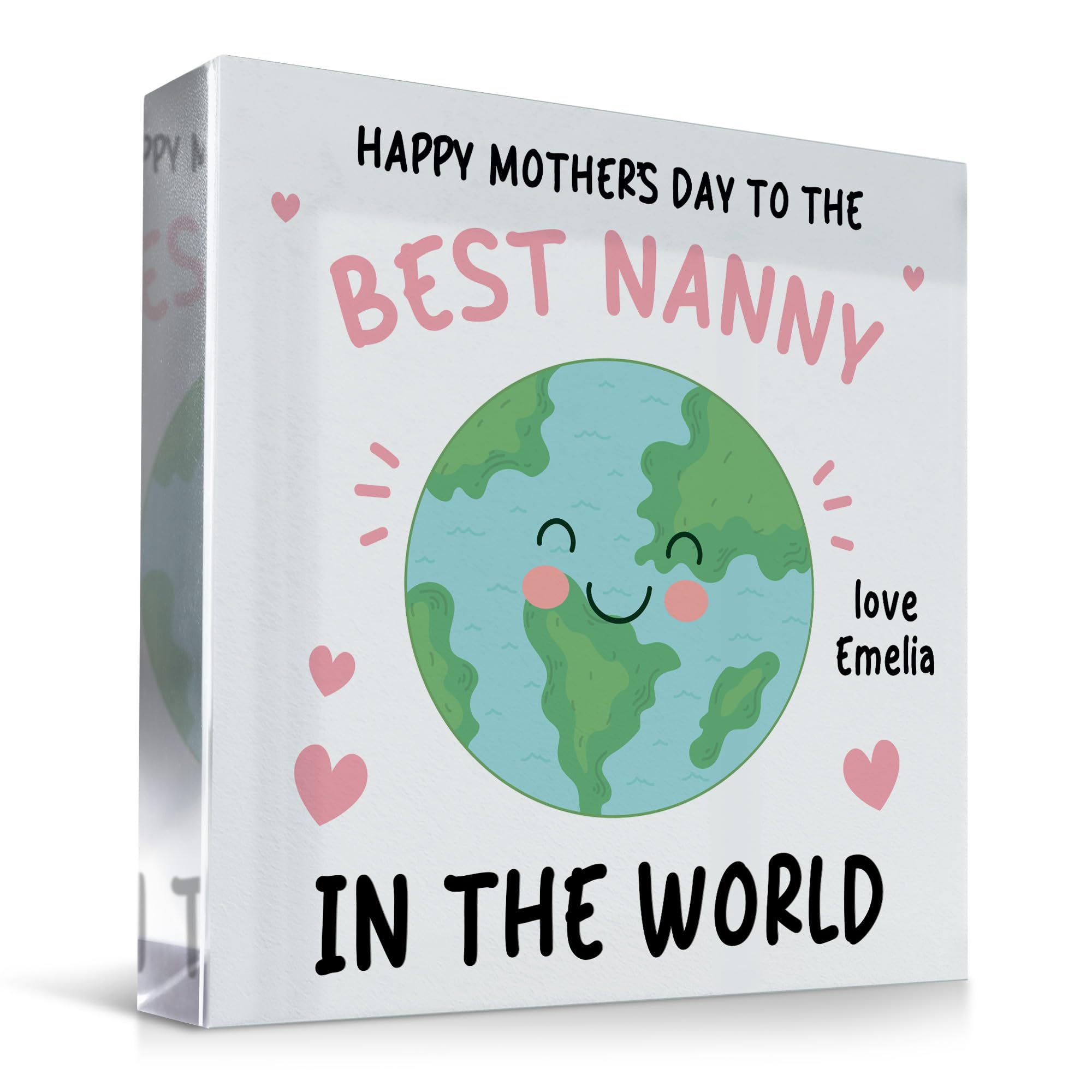 Red Ocean Happy Mothers Day Gift For Nanny Personalised NANNY Gift From Granddaughter Grandson From Bump Mothers Day Baby Boy Baby Girl Keepsake